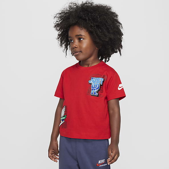 Babies Toddlers 0 3 yrs Girls Red Tops T Shirts. Nike